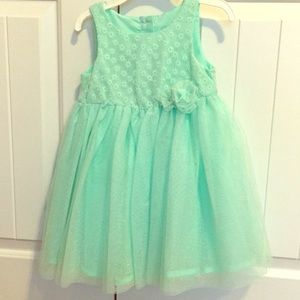 Green Mint Color Tulle Dress
